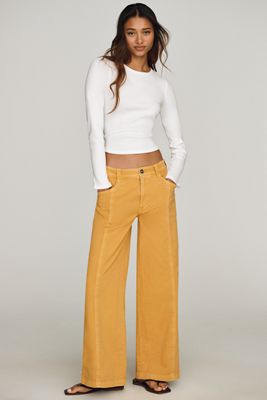 Pilcro Cara High-Rise Wide-Leg Pants