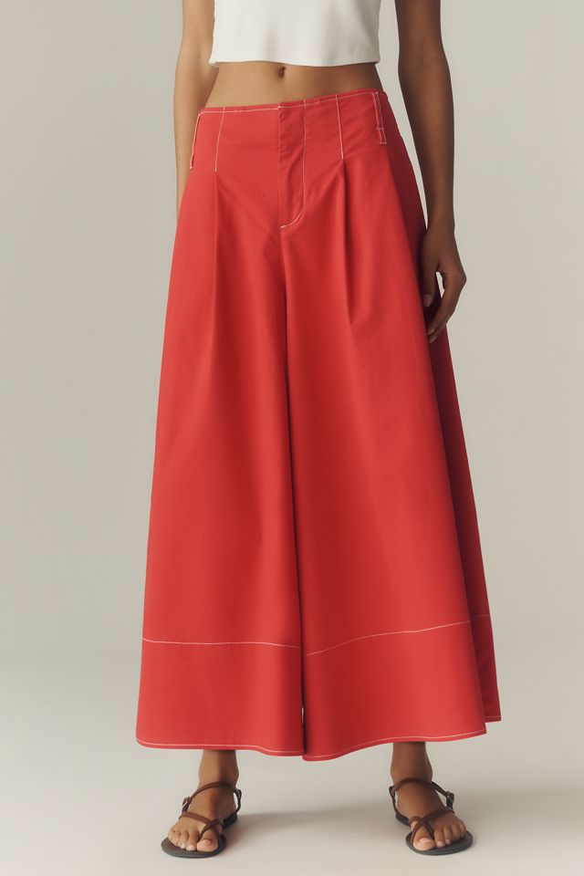 Maeve 50s Umbrella Culotte Pants | Anthropologie