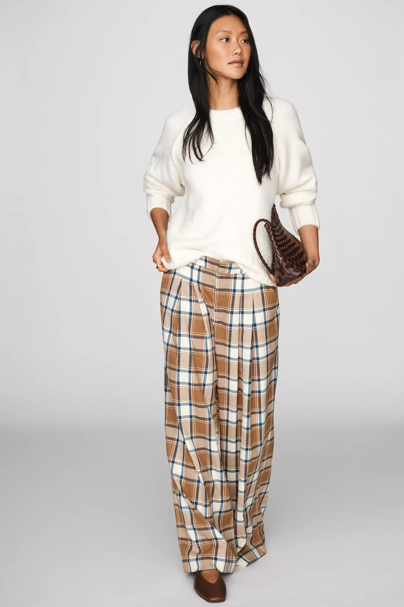 Maeve Avery Wide-Leg Trousers