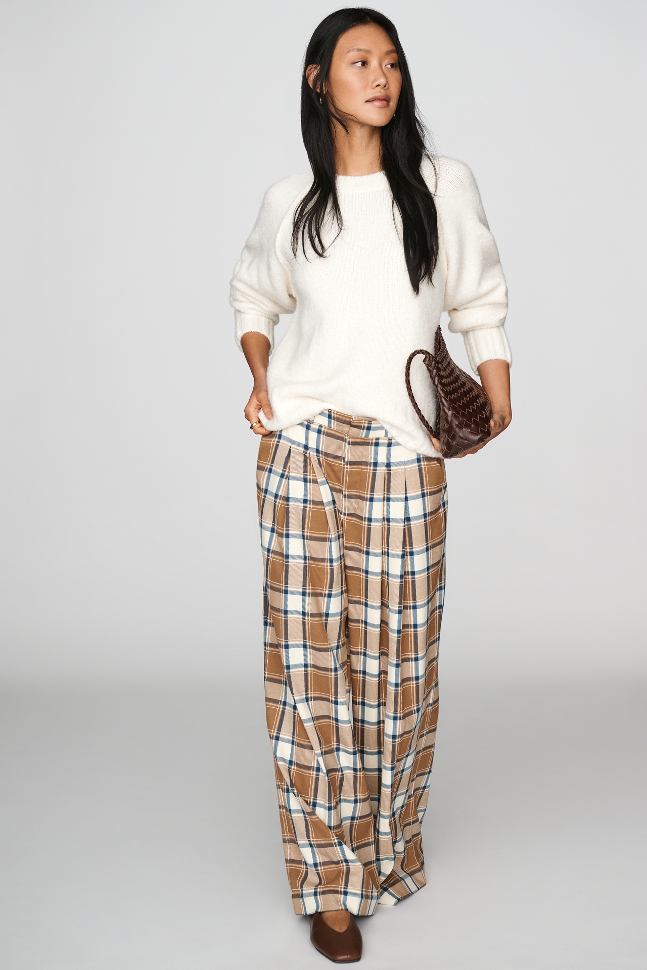 Maeve Avery Wide-Leg Trousers