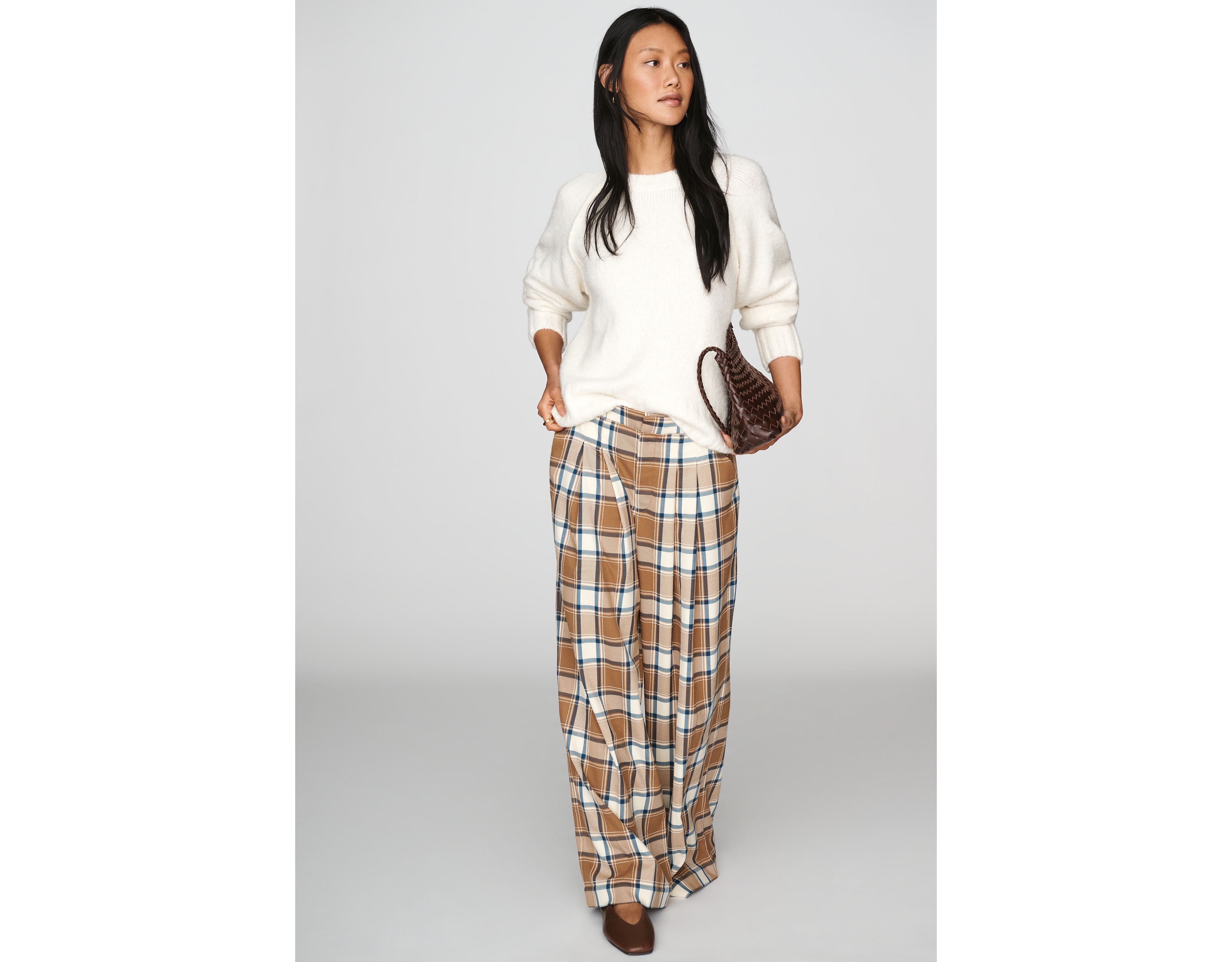 Maeve Avery Wide-Leg Trousers