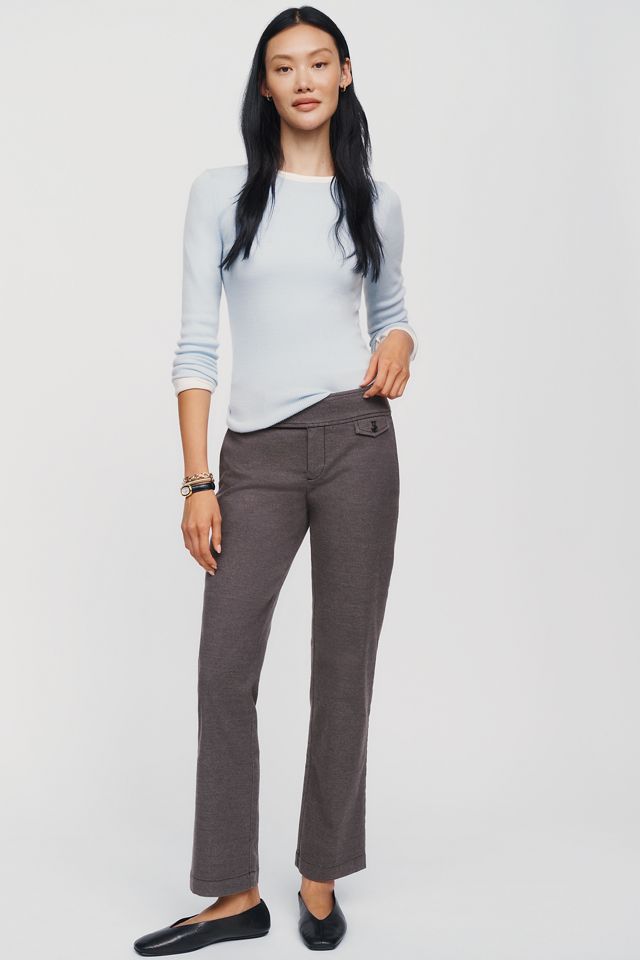 By Anthropologie Low-Rise Slim Trousers #1