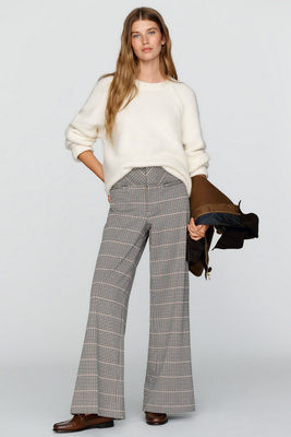Maeve Jude Knit Plaid Trousers by Anthropologie