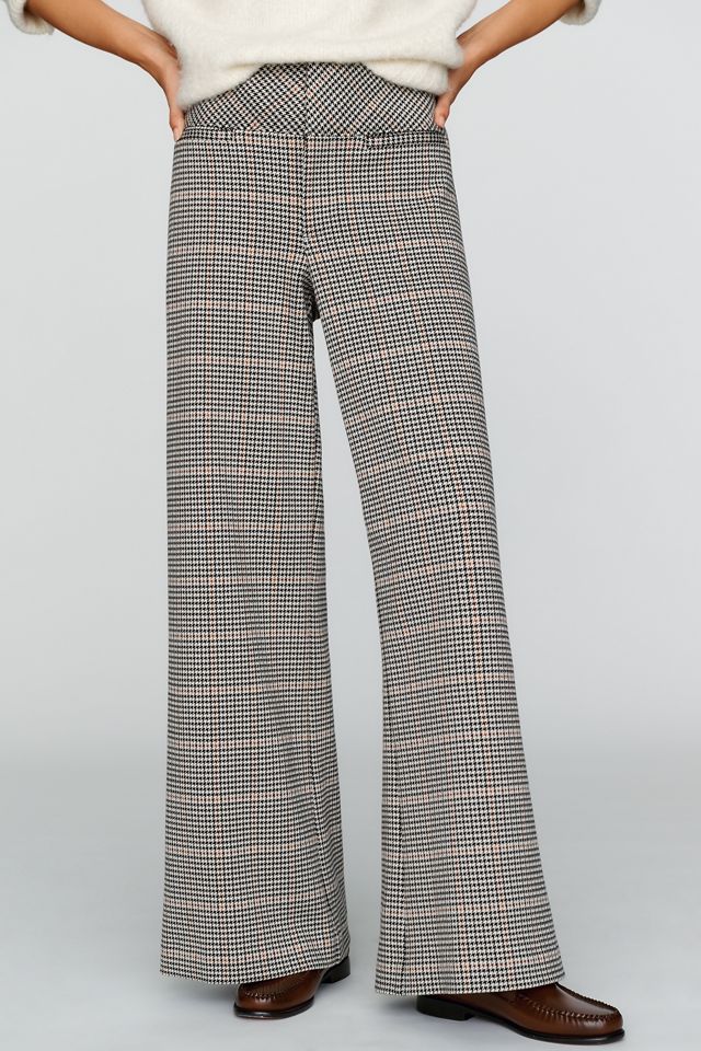 Maeve Jude Knit Plaid Trousers #1