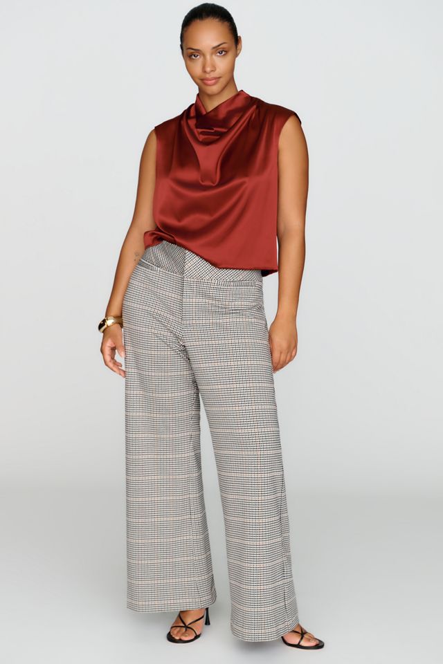 Maeve Jude Knit Plaid Trousers #4