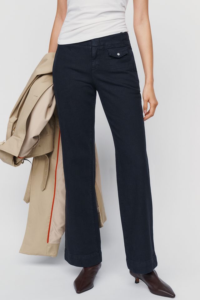 Pantalon utilitaire à jambe droite et taille basse By Anthropologie #1