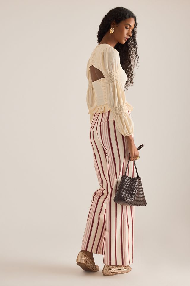 LAAGAM Leroy Gestreifte Twill-Hose mit geradem Bein #3