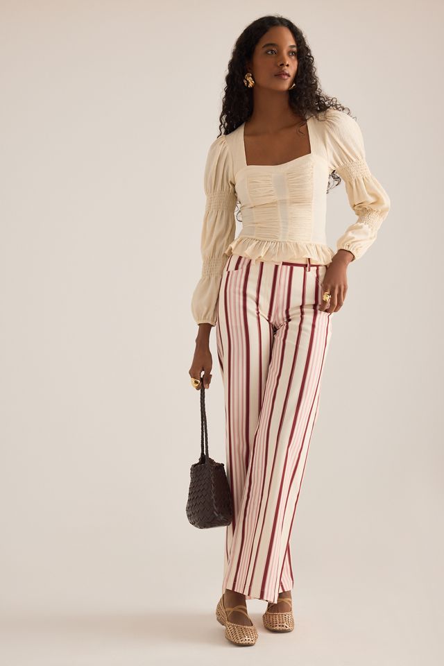 LAAGAM Leroy Gestreifte Twill-Hose mit geradem Bein #4