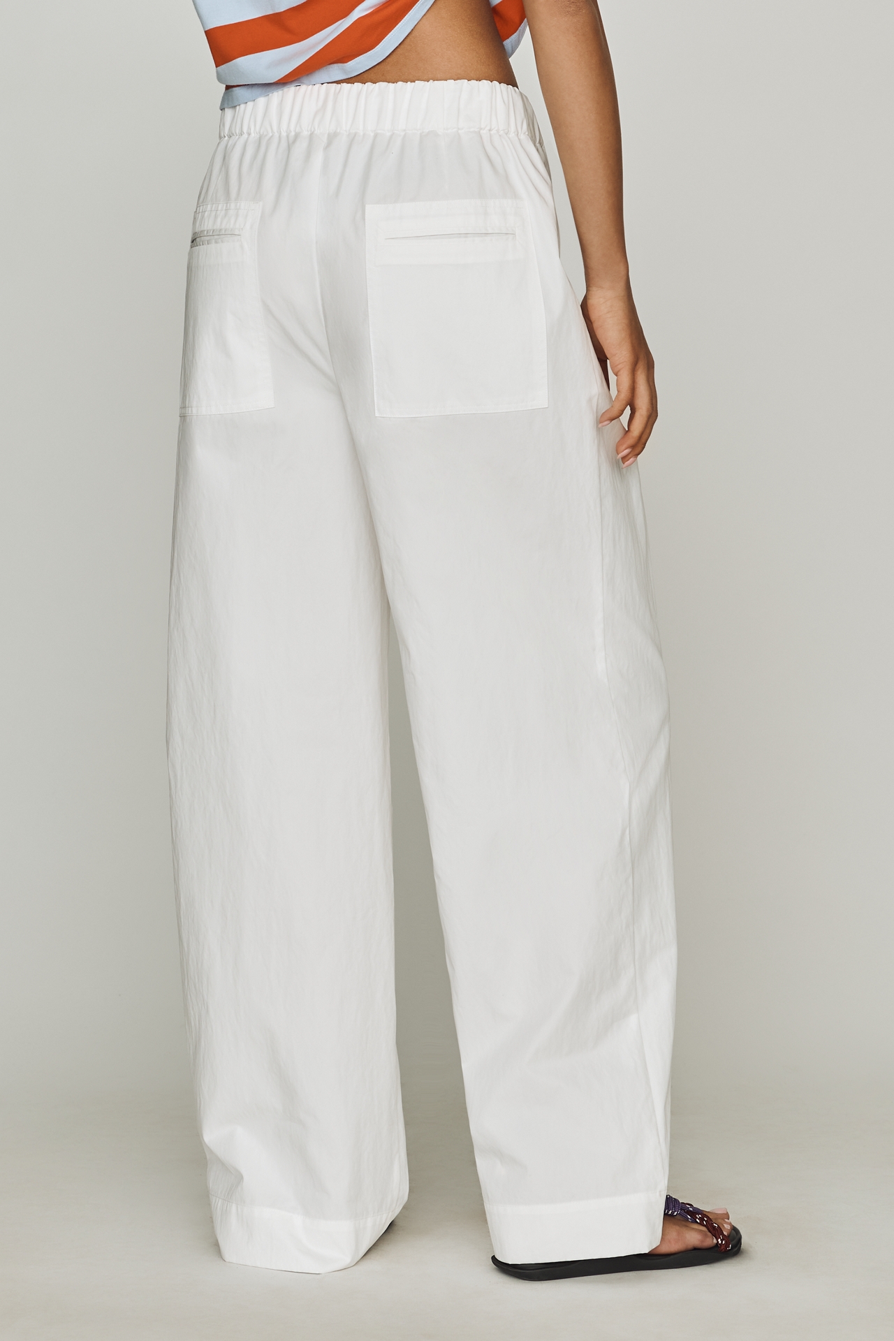 Rue Sophie Noema Cotton Blend Wide Leg Pants