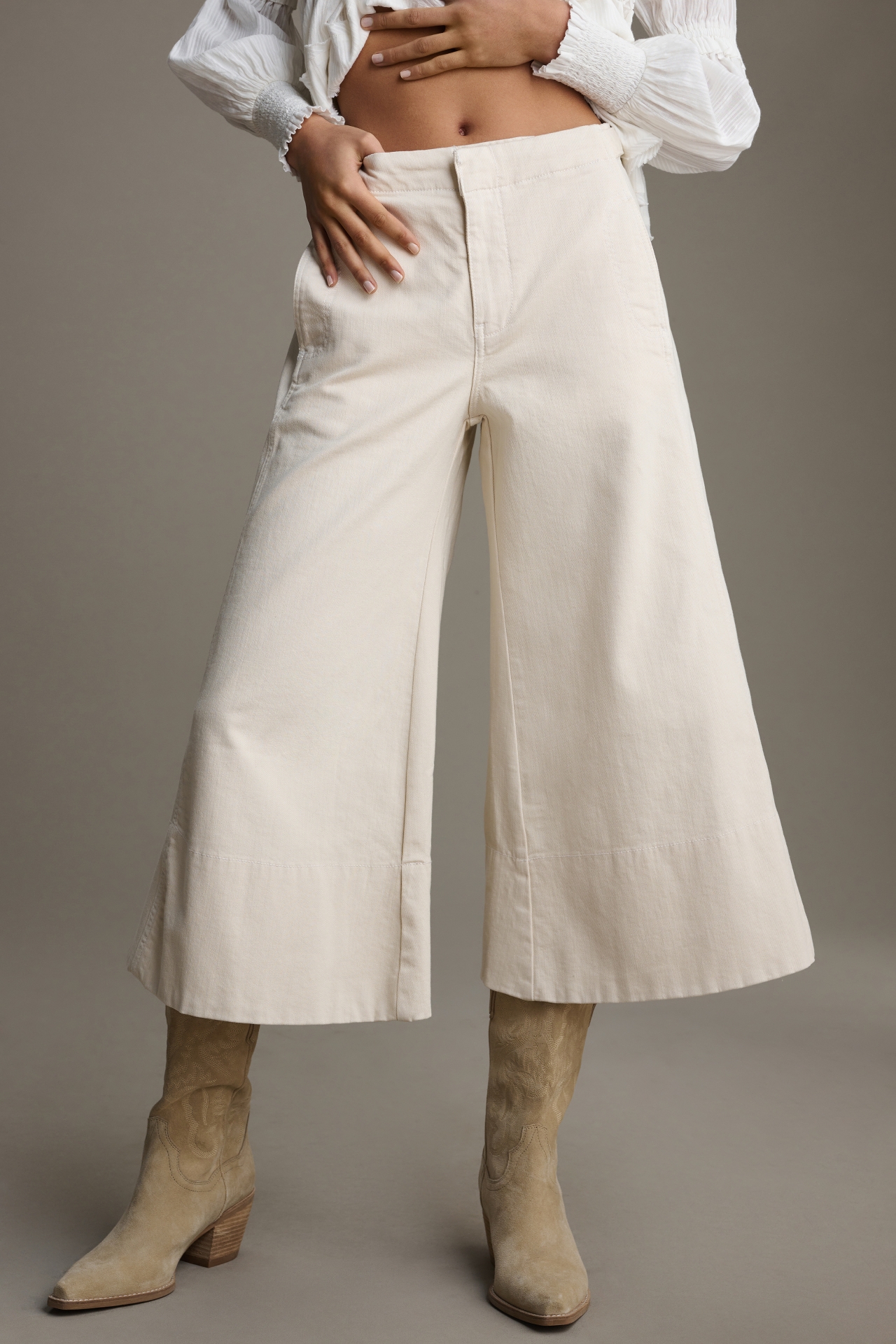 Pilcro The Foxglove Crop Flare Pants