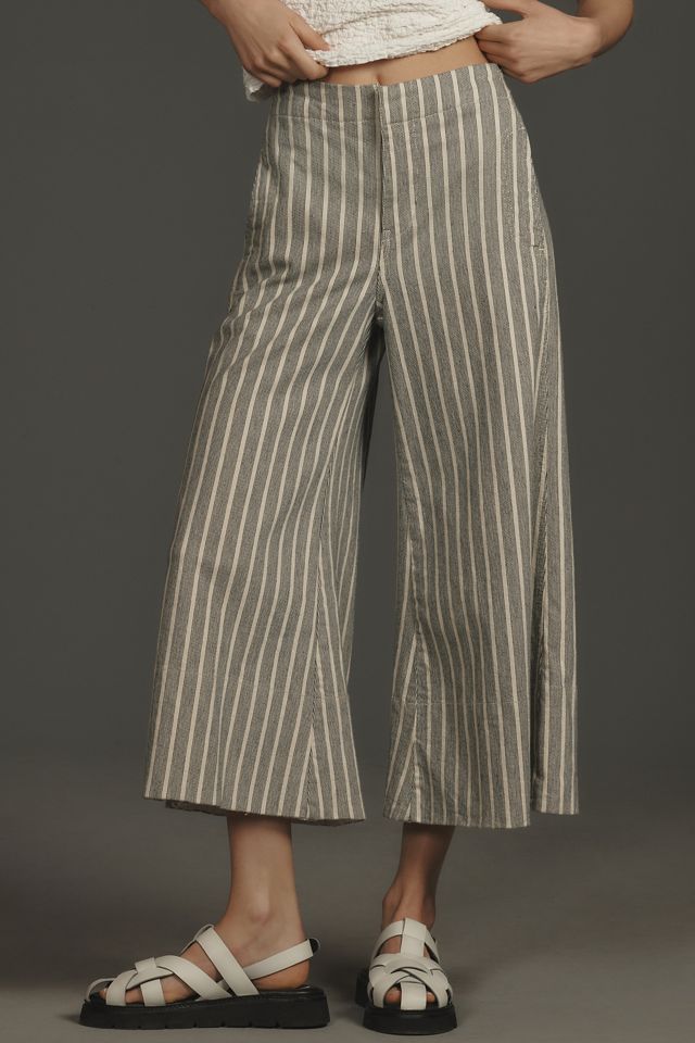Pilcro Foxglove Mid-Rise Flare Pants | Anthropologie