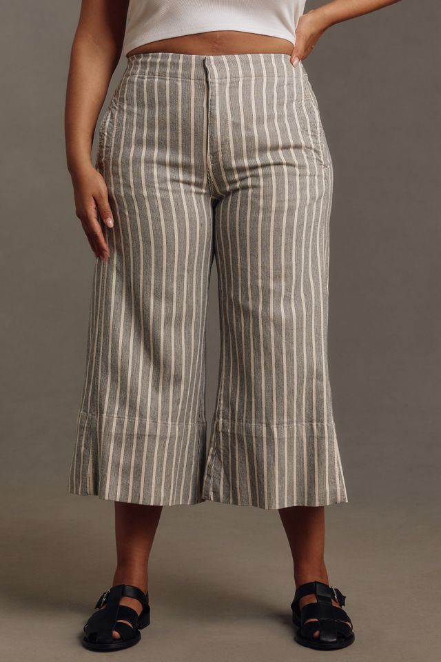 Pilcro Foxglove Mid-Rise Flare Pants | Anthropologie
