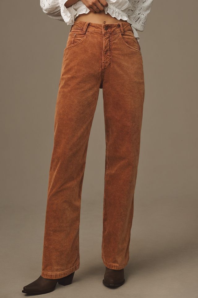 Pilcro Corduroy Relaxed Wide-Leg Pants | Anthropologie