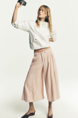 Pilcro Linen Blend Culottes