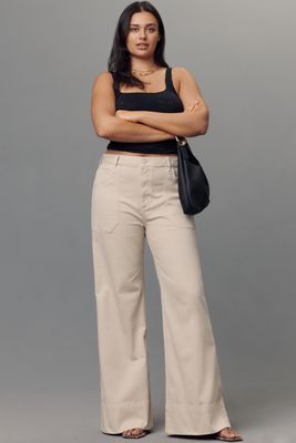 The Rylan Relaxed High-Rise Flare Pants by Pilcro