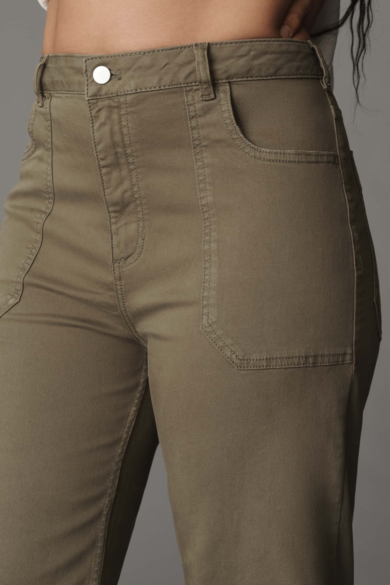The Rylan Relaxed High-Rise Flare Pants by Pilcro