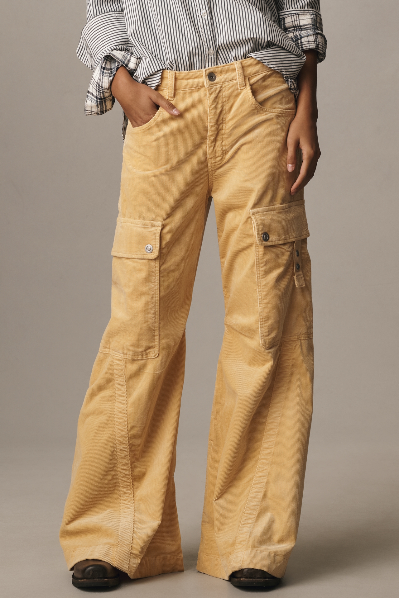 Pilcro Plush Corduroy Cargo Pants