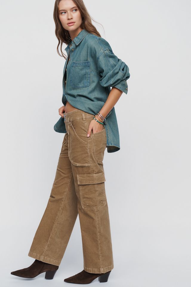 Pilcro High Rise Straight Leg Utility Pants #2