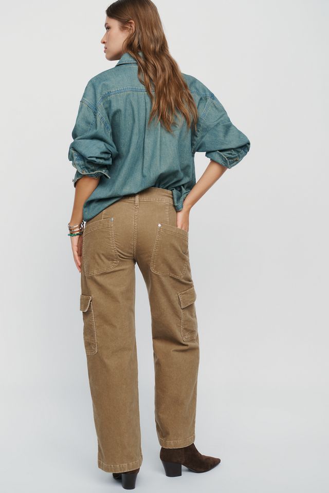 Pilcro High Rise Straight Leg Utility Pants #4