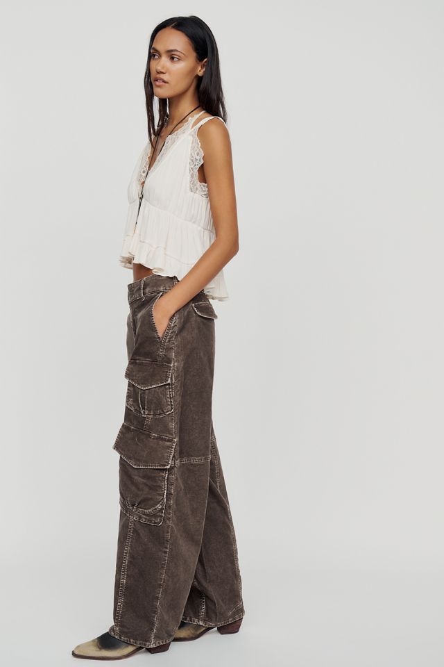 Pilcro Aero Corduroy Wide-Leg Cargo Pants  #3