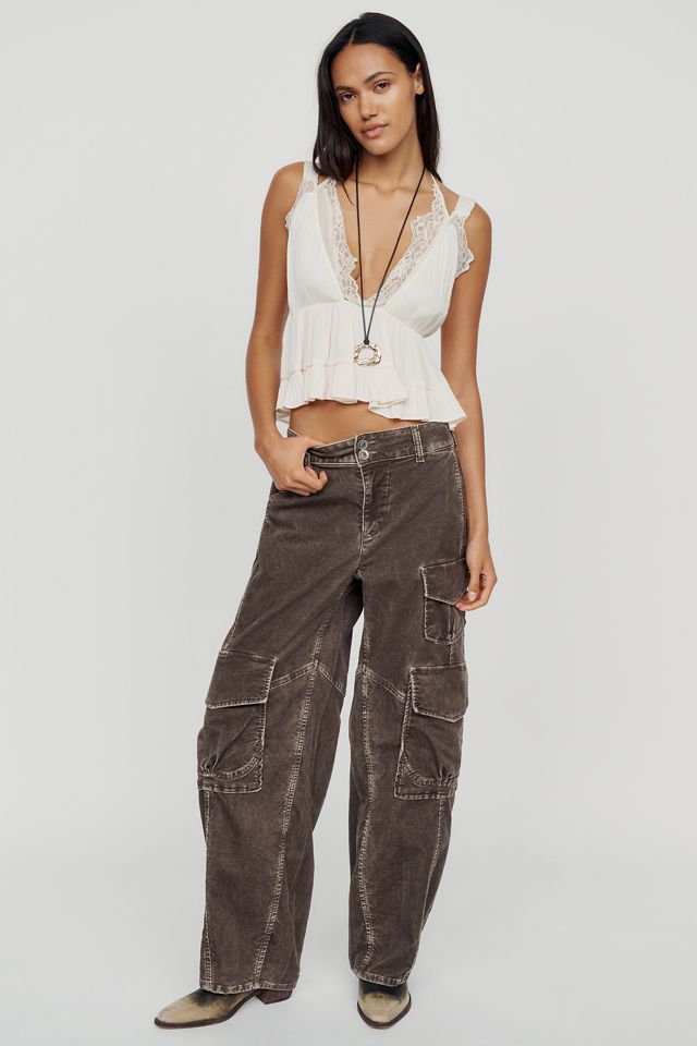 Pilcro Aero Corduroy Wide-Leg Cargo Pants  #2