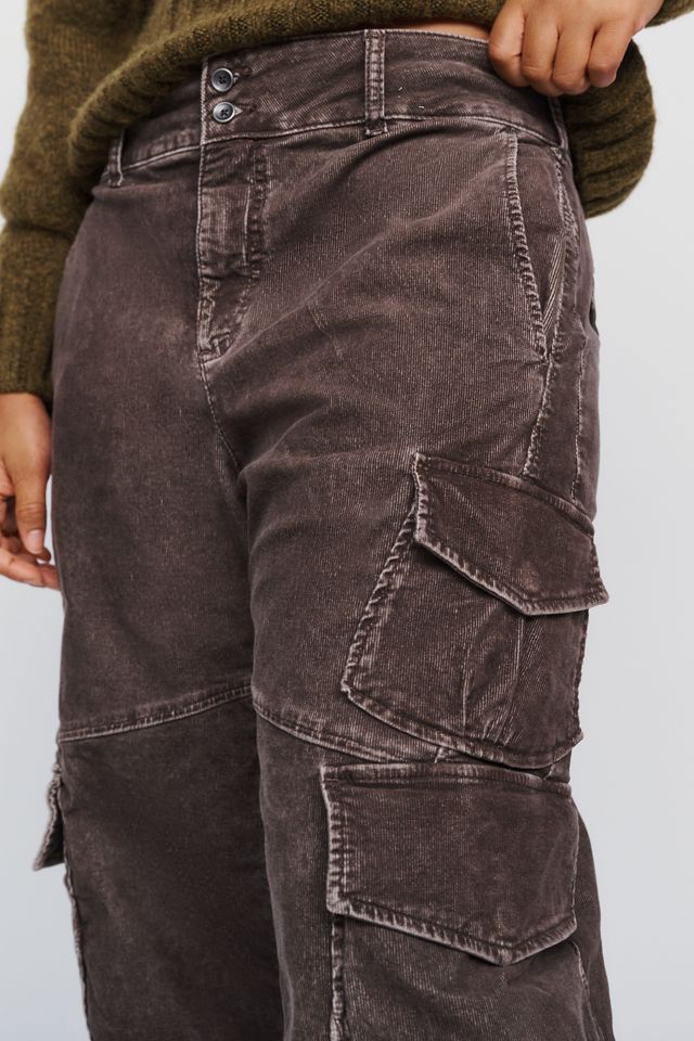 Pantalon cargo à jambes larges en velours côtelé Aero par Pilcro #8