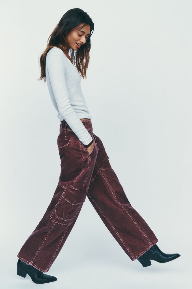 Pilcro Aero Corduroy Wide-Leg Cargo Pants #4