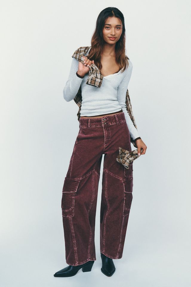 Pilcro Aero Corduroy Wide-Leg Cargo Pants #1