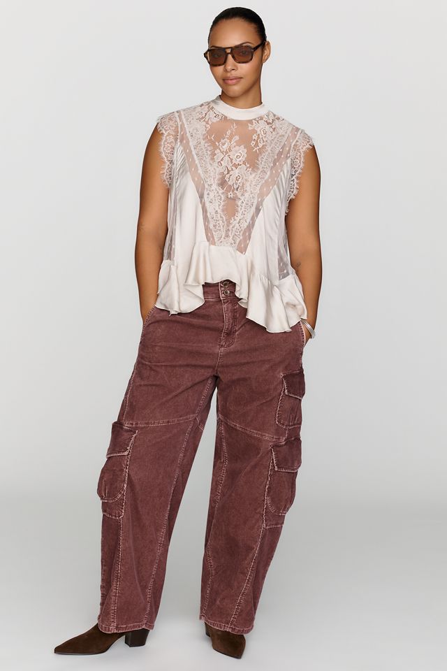 Pilcro Aero Corduroy Wide-Leg Cargo Pants #7