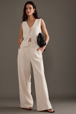 The Margot Kick-Flare Cropped Trousers by Maeve