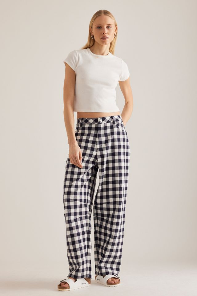 ALIGNE Ned Check Barrel Trousers #2