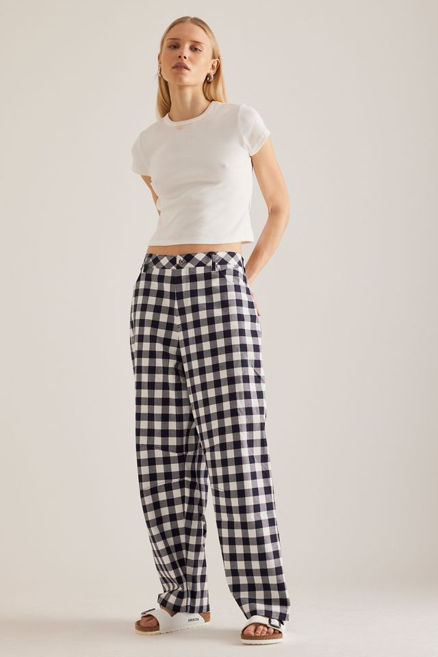 ALIGNE Ned Check Barrel Trousers #4