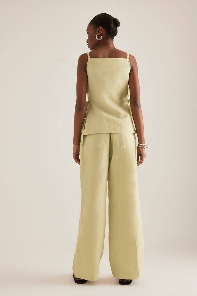 ALIGNE Alara Leinen Weites-Bein Hosen #1