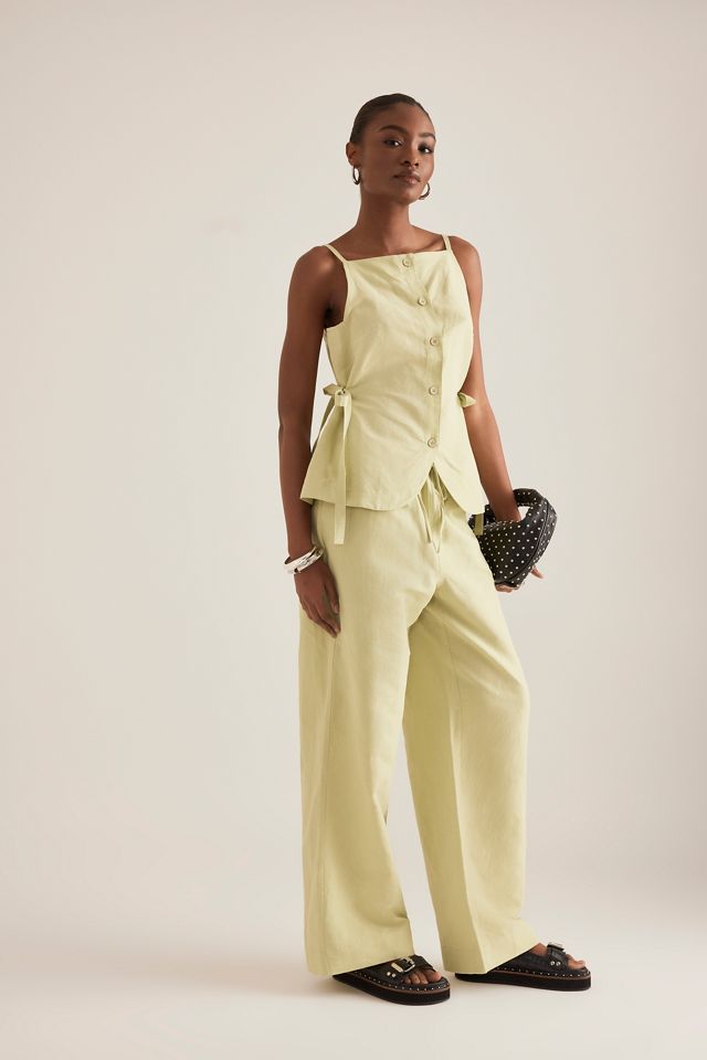 ALIGNE Alara Leinen Weites-Bein Hosen #2