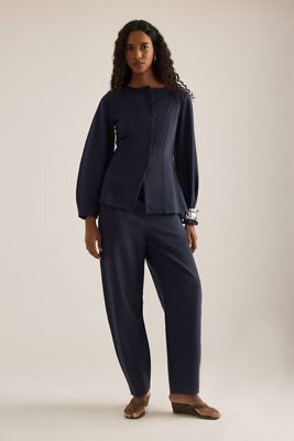 ALIGNE Markus Ponte Barrel Trousers