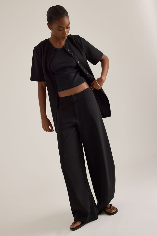 ALIGNE Houston Ponte Barrel Trousers #1