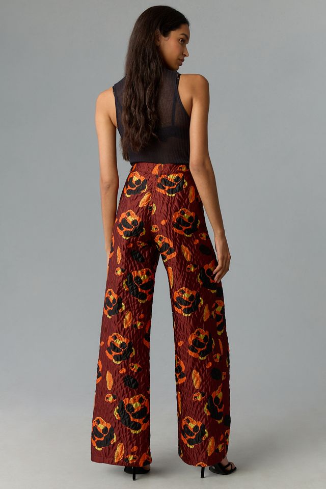 Mehtap Elaidi Printed Brocade Pants #2