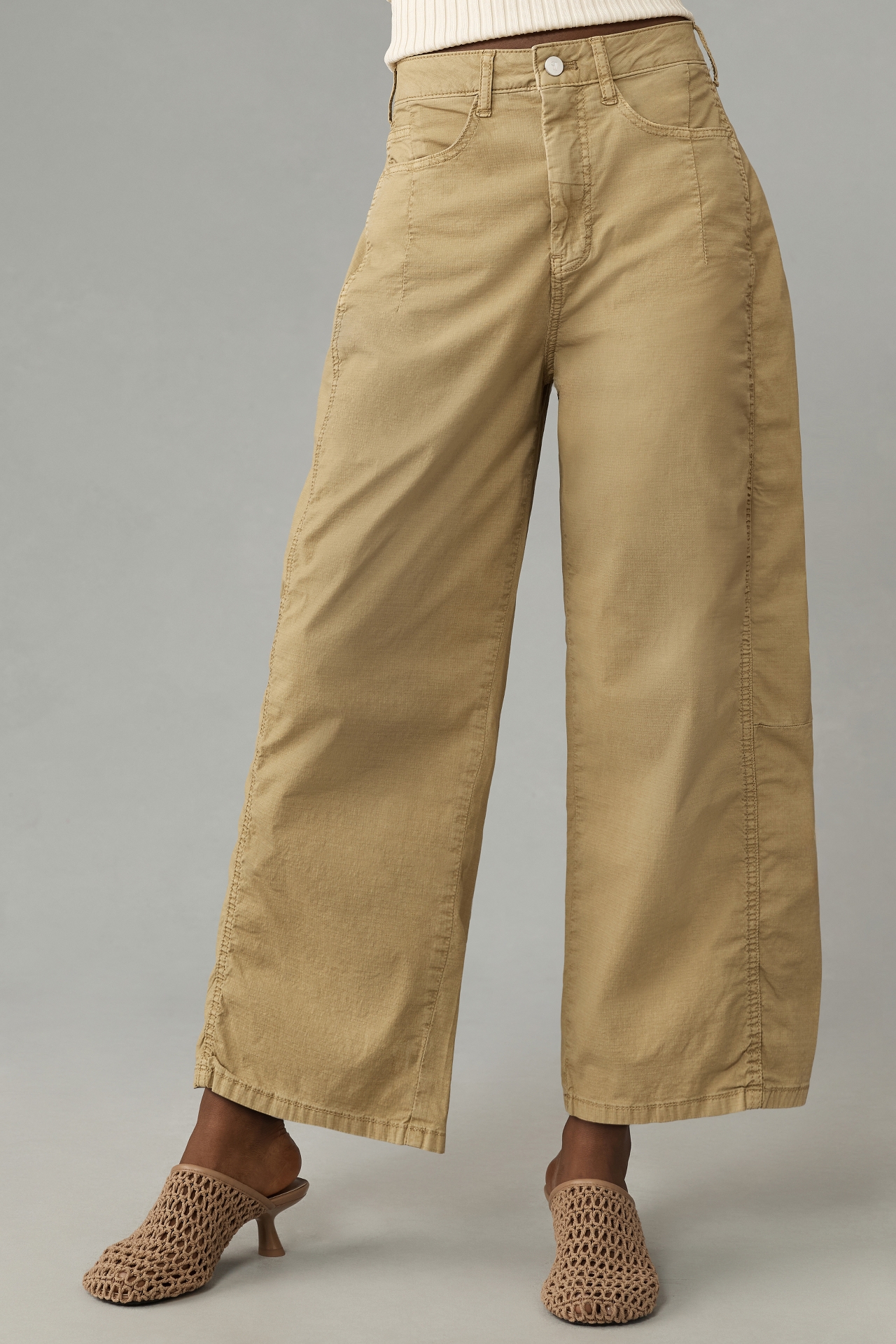 Pilcro Heritage Curve Mid-Rise Barrel Pants