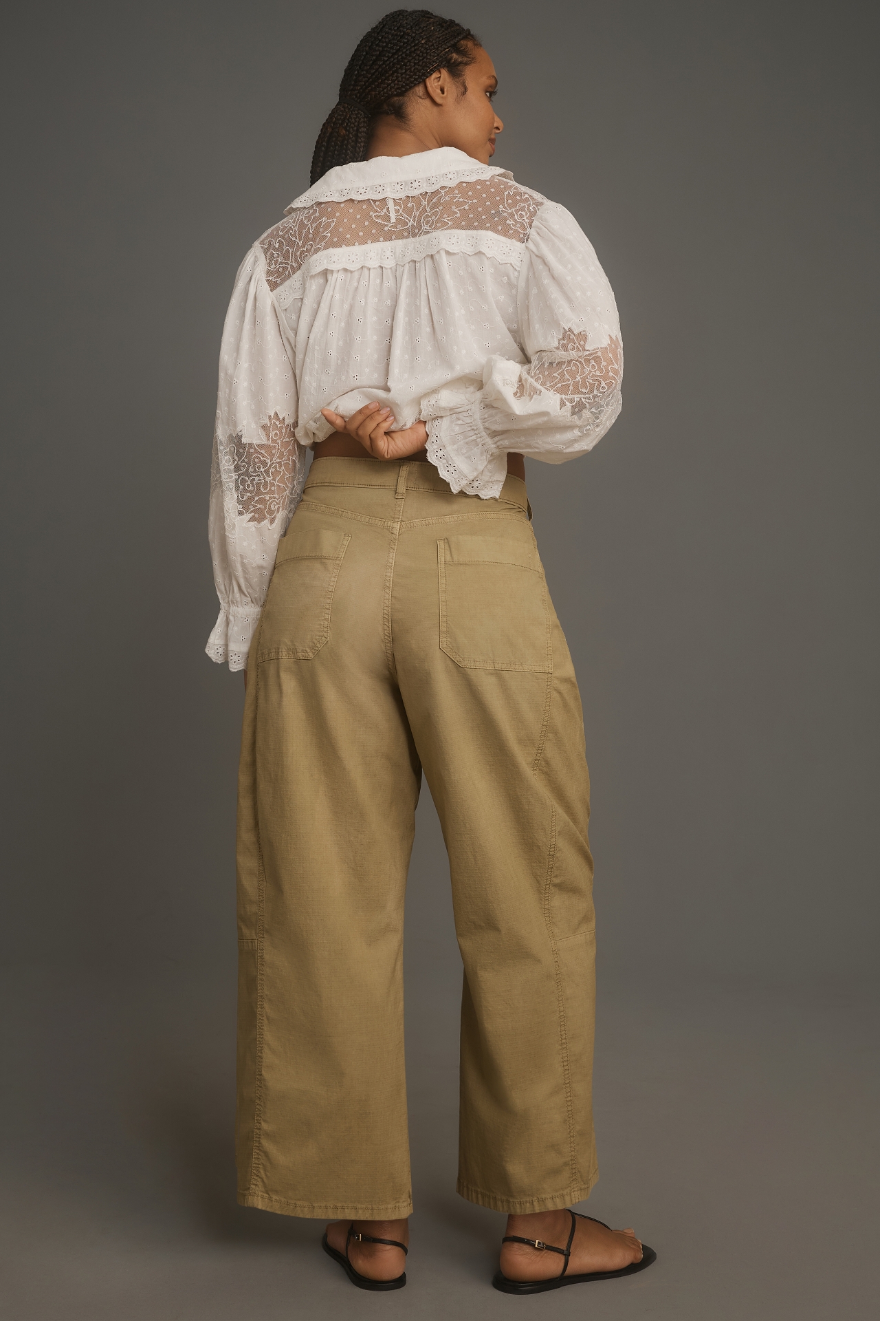 Pilcro Heritage Curve Mid-Rise Barrel Pants