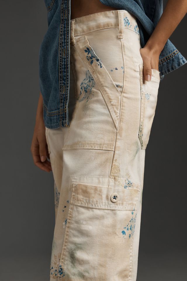 The Millie Low-Slung Barrel Pants by Pilcro: Printed Edition #2