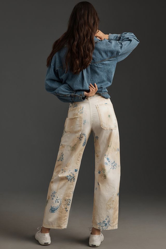 The Millie Low-Slung Barrel Pants by Pilcro: Printed Edition #4