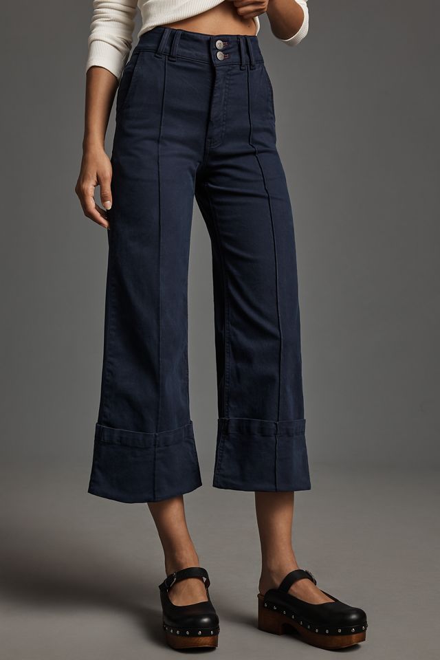 Pantalon Large à Revers Pilcro #1