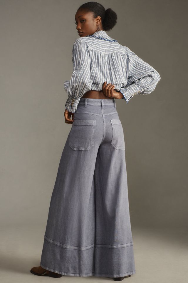 Pilcro Ultra-Wide-Leg Carpenter Rave Pants | Anthropologie