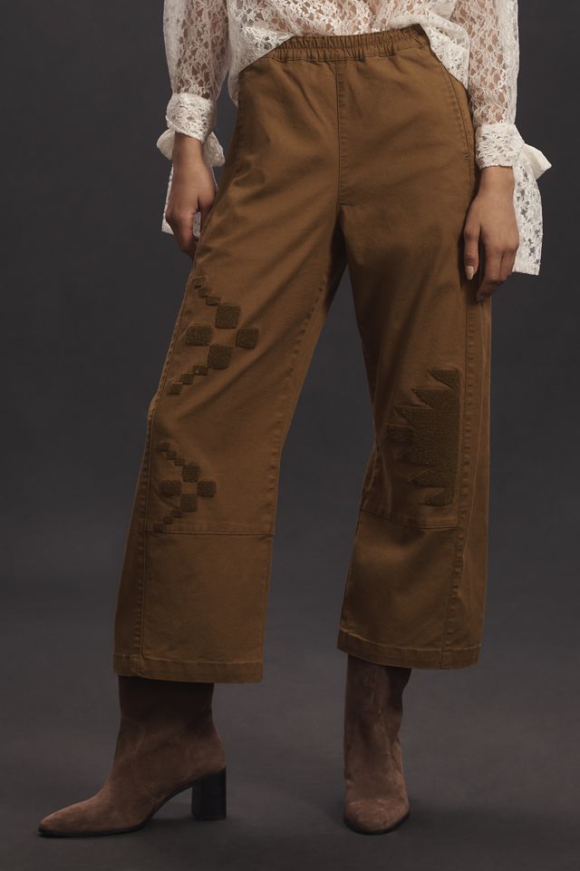 The Izzie Relaxed Pull-On Barrel Pants by Pilcro: Patch Edition #1