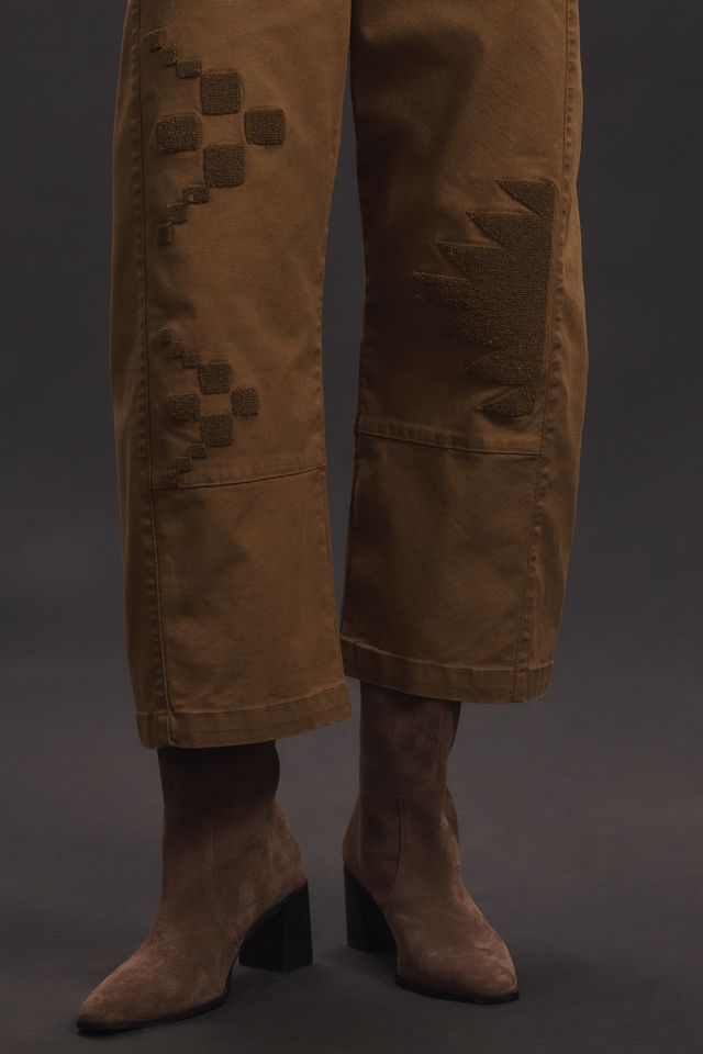 The Izzie Relaxed Pull-On Barrel Pants by Pilcro: Patch Edition #4