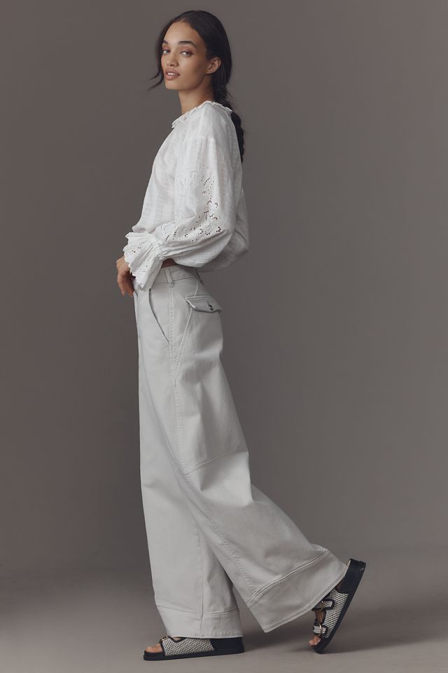Pilcro Mid-Rise Curve Wide-Leg Pants #3