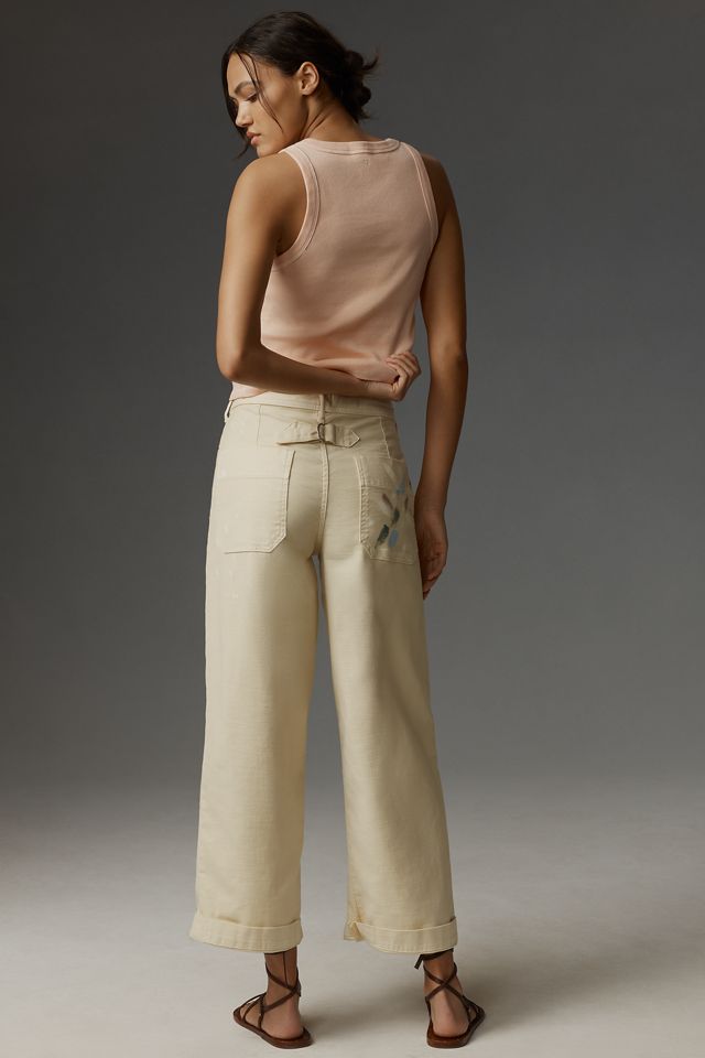 Pilcro Painted Slouchy Cuffed Pants #3