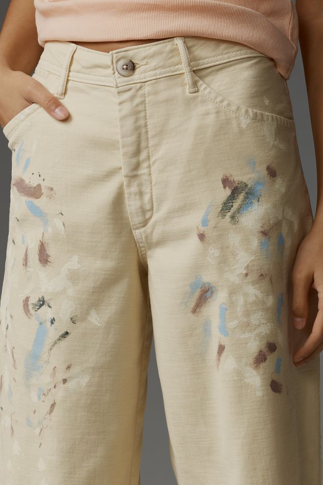 Pilcro Painted Slouchy Cuffed Pants #4