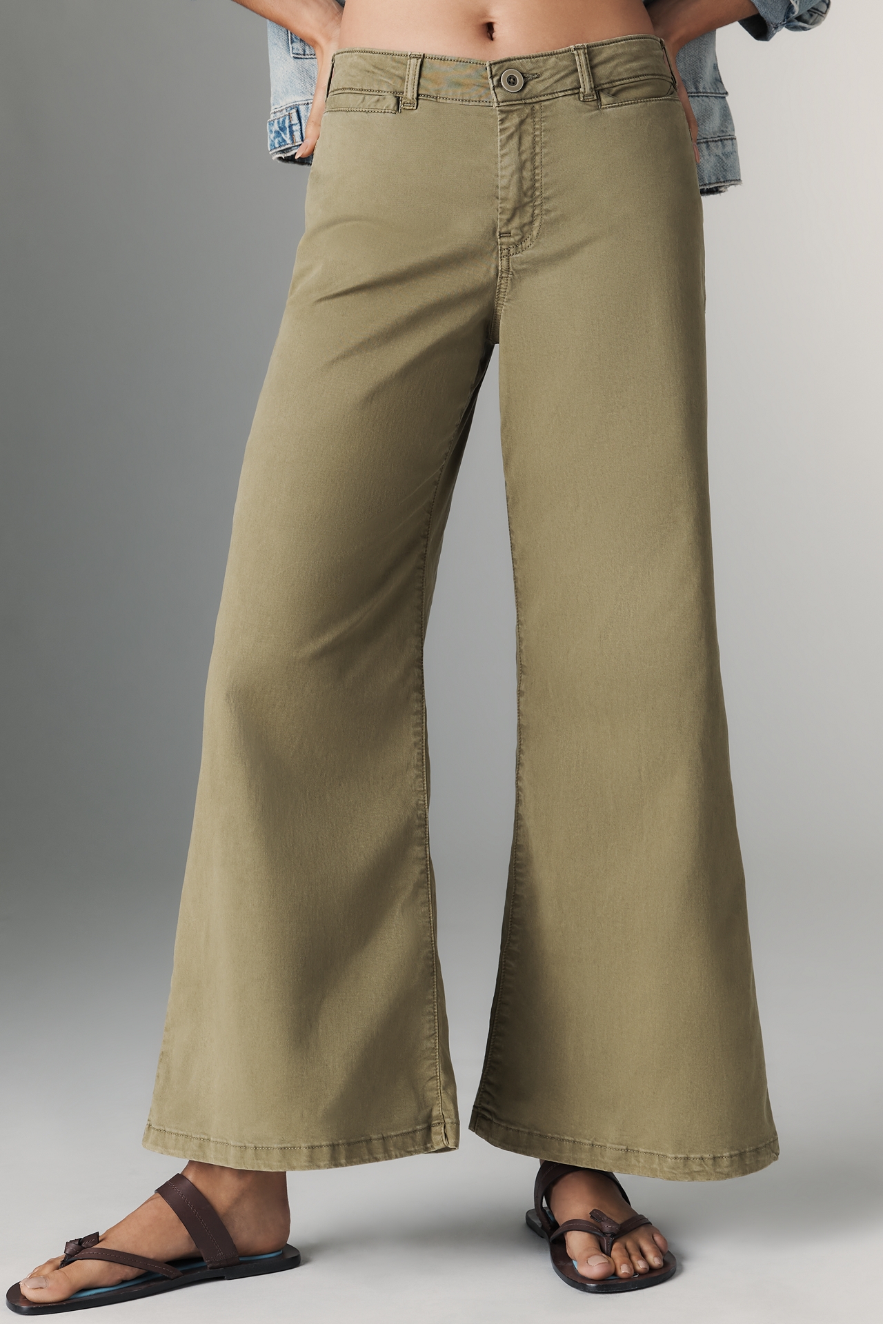 Pilcro Crop Wide-Leg Pants