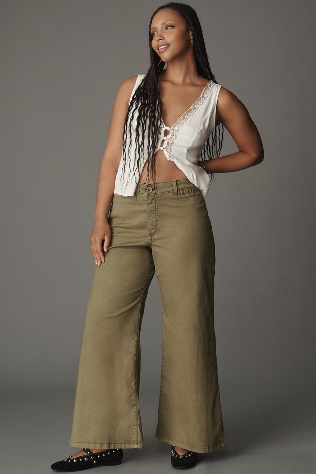 Pilcro Crop Wide-Leg Pants #4